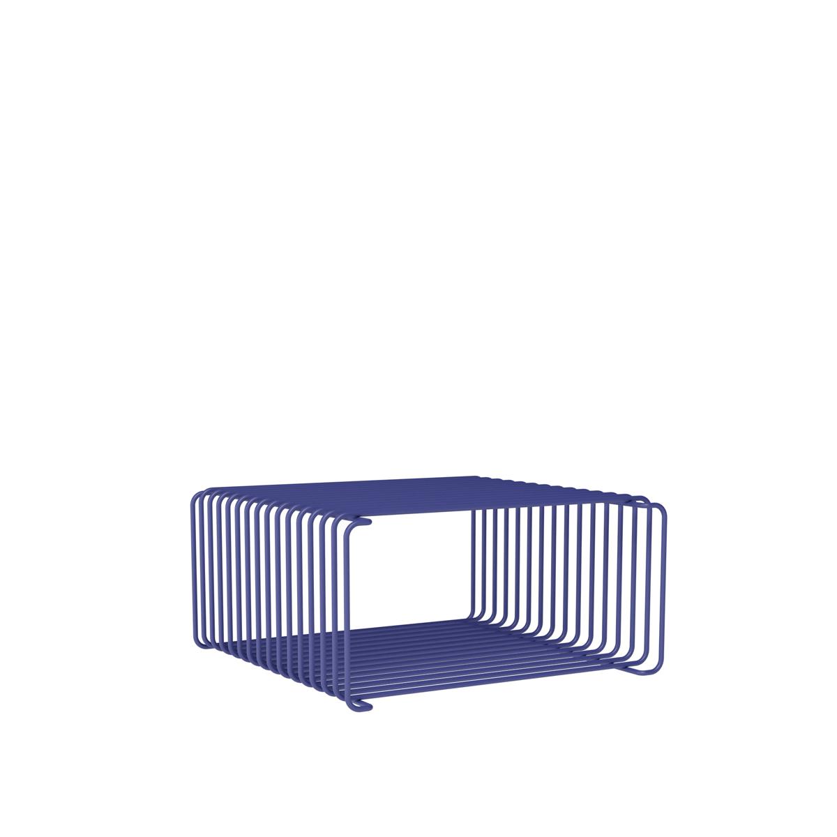 Montana - Panton Wire Half Height hylla, djup 34,8 cm - Monarch - Hyllor & Hyllsystem - Verner Panton - Blå - Metall
