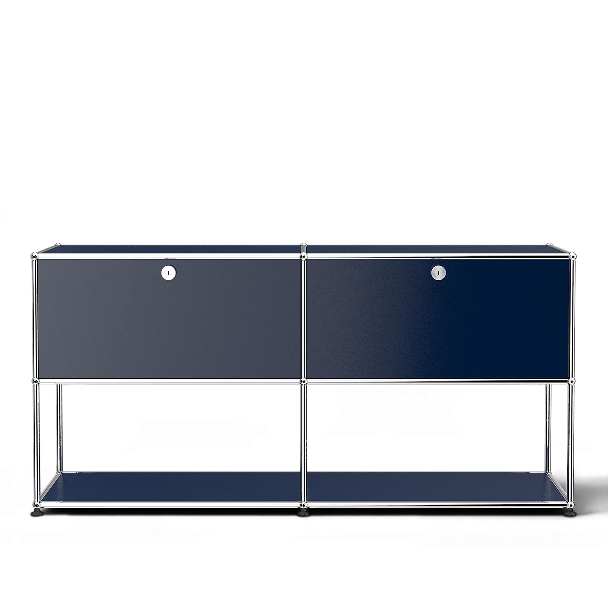 USM - USM Haller 40 Sideboard Steel Blue - Sideboards - Fritz Haller & Paul Schärer - Blå - Metall