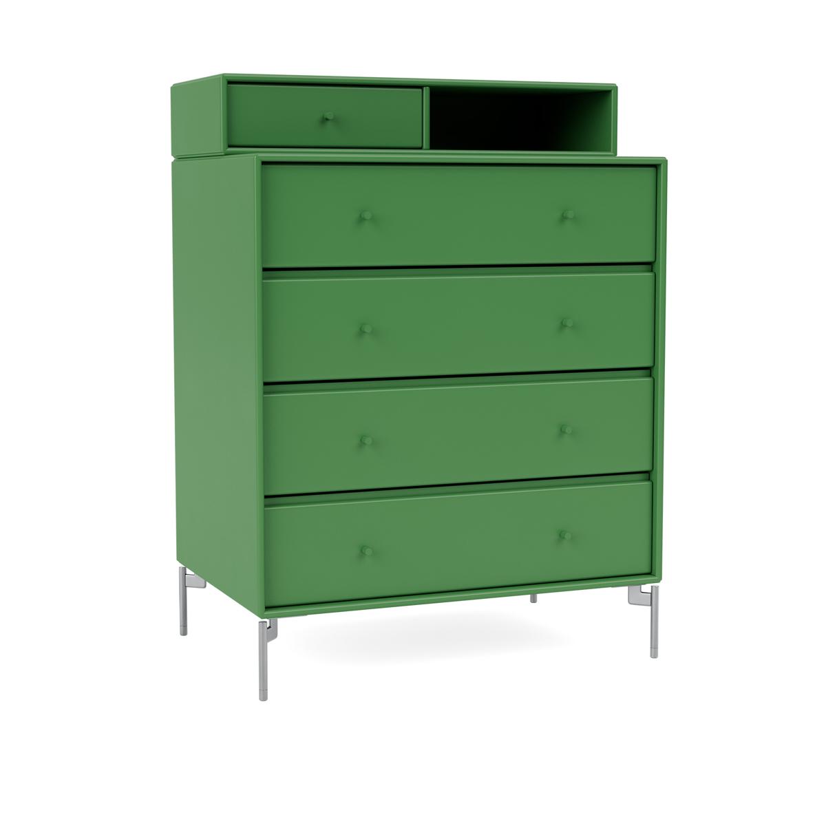 Montana - Keep Chest Of Drawers 152-Parsley Matt Chrome - Byråer - Peter J. Lassen - Grön - Trä