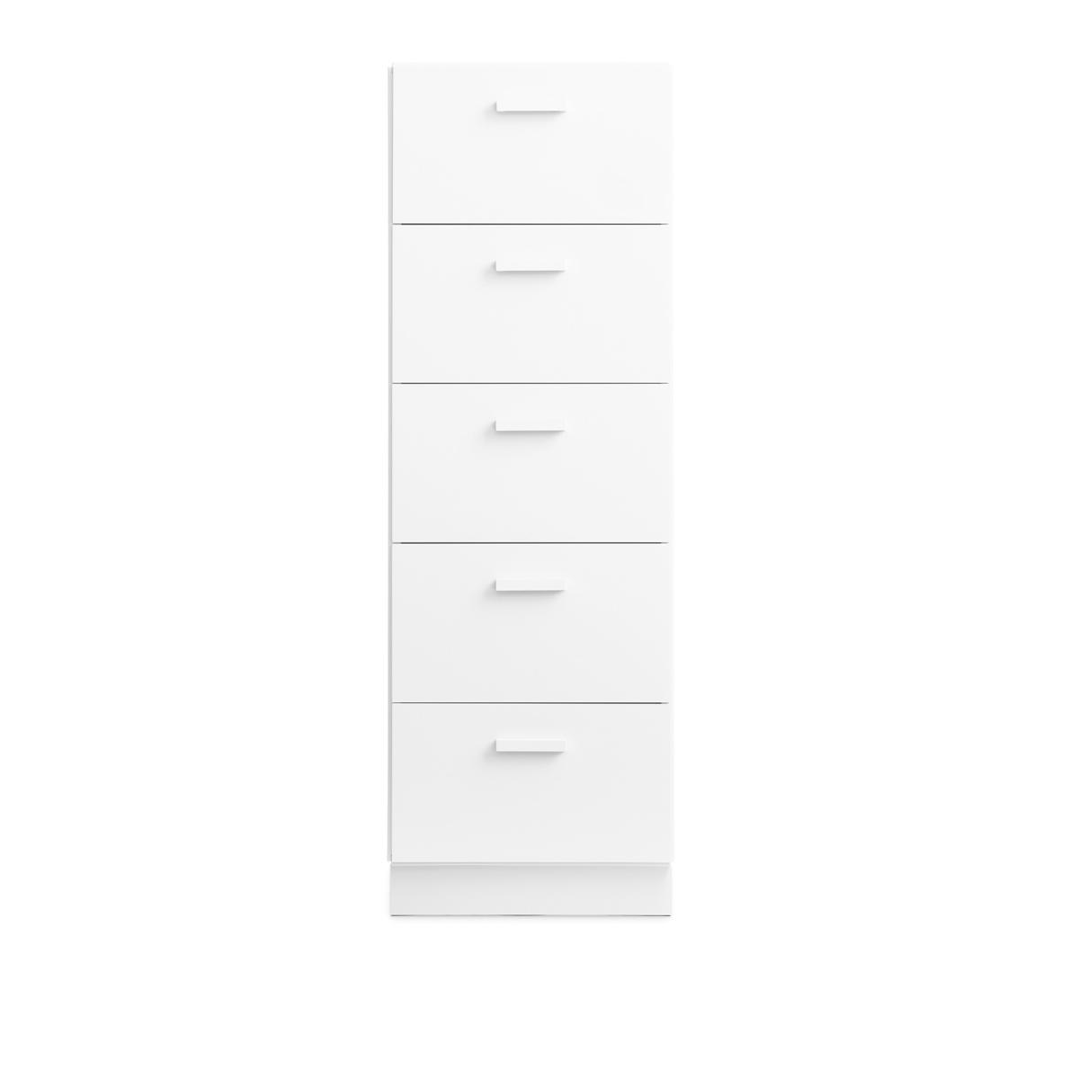 Relief - Relief Chest of Drawers Tall Plinth White - Byråer - TAF Studio - Vit