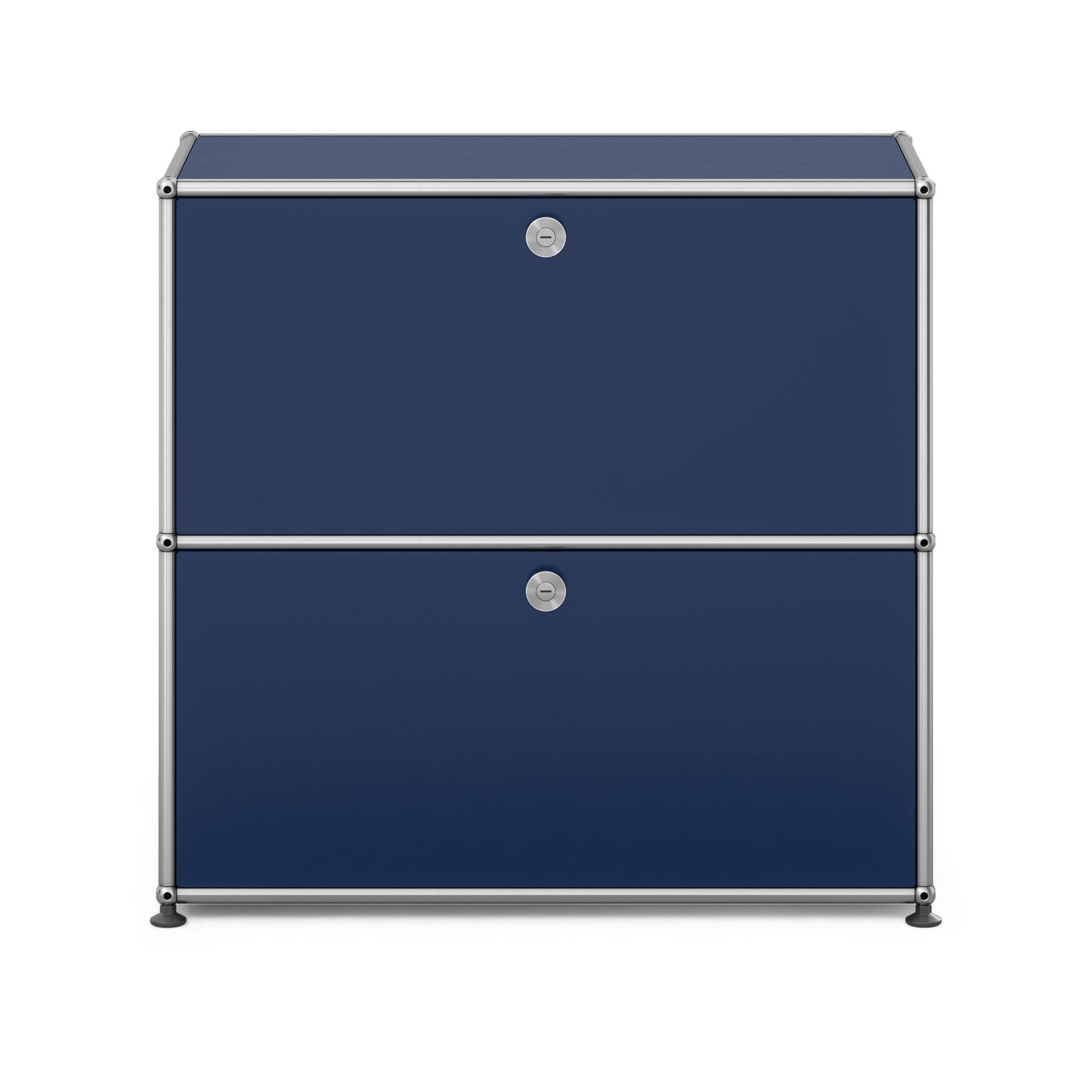 USM - USM Haller S2 34 Steel Blue - Sideboards - Fritz Haller & Paul Schärer - Blå - Metall