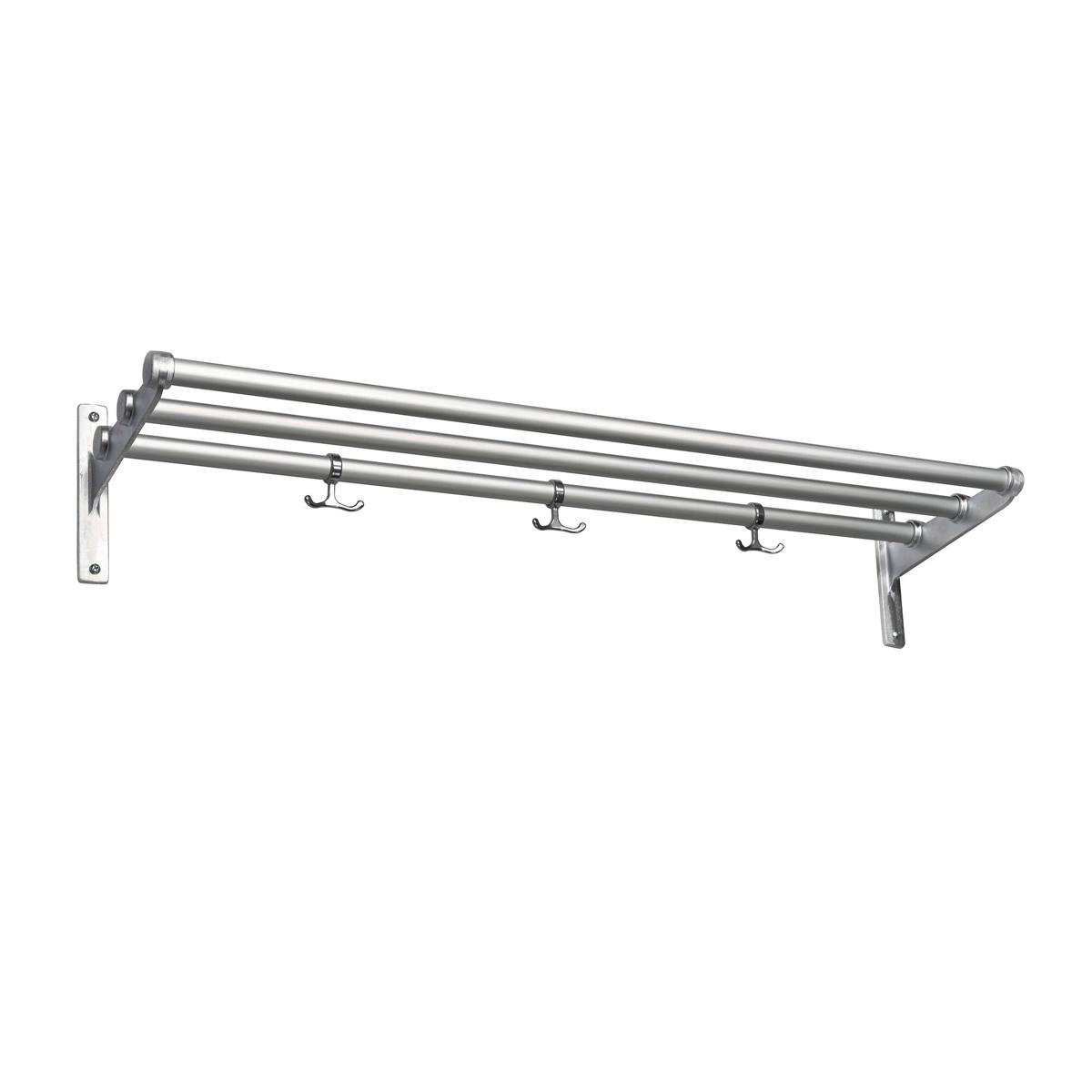 Essem Design - Nostalgi Hatthylla/Skohylla Alum/Alum, 100 cm - Hatthyllor och skohyllor - Gunnar Bolin - Silver - Metall