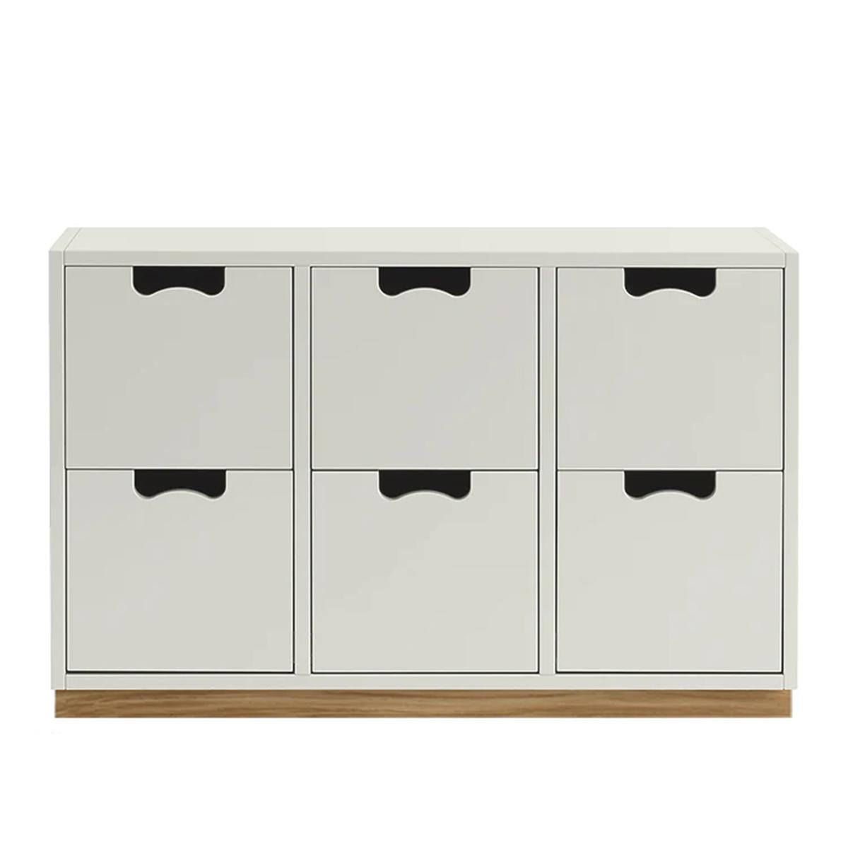 Asplund - Snow Drawer B2 - White, Ek Sockel - Byråer -  Thomas Sandell & Jonas Bohlin - Vit - Trä