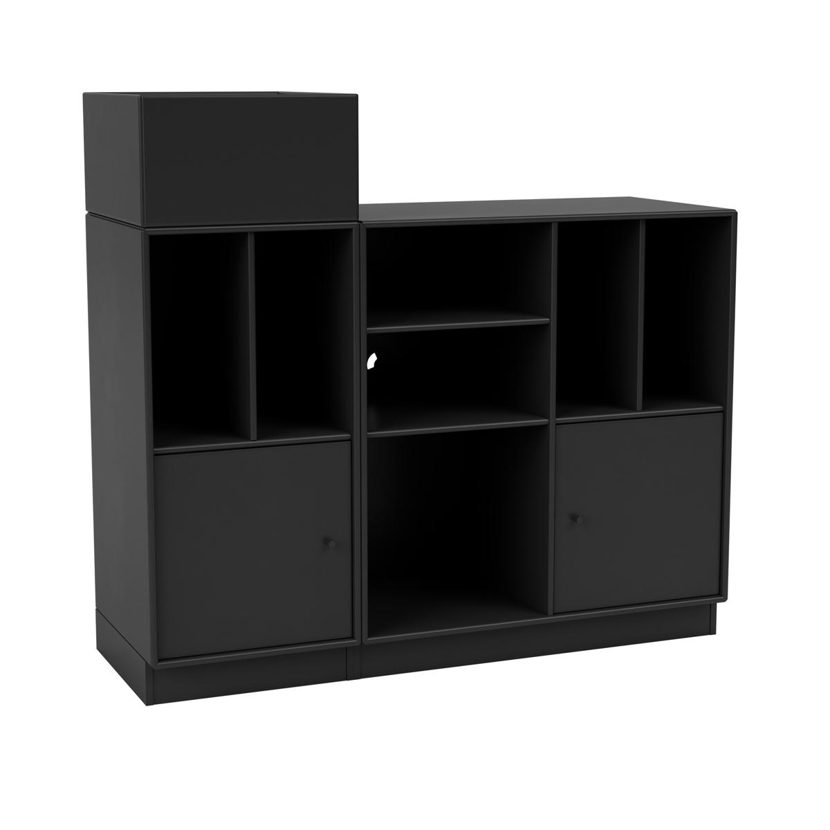Montana - SPIN III Vinyl Storage, 07-Plinth 7 cm, 05 Black - Skåp och vitrinskåp - Peter J. Lassen - Grå