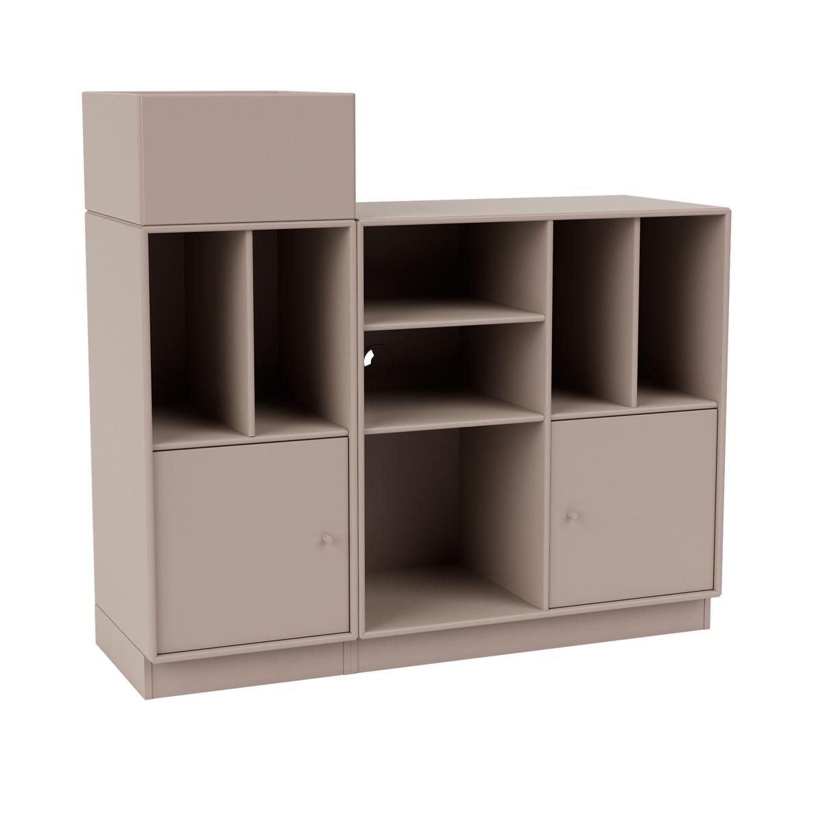 Montana - SPIN III Vinyl Storage, 07-Plinth 7 cm, 137 Mushroom - Skåp och vitrinskåp - Peter J. Lassen - Beige