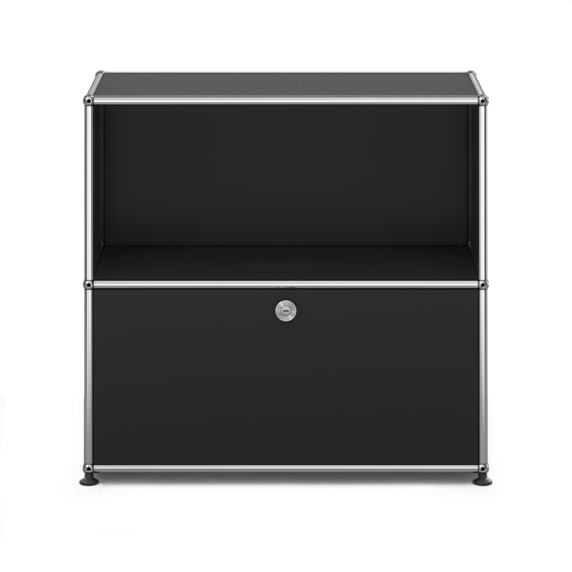 USM - USM Haller M62 30 Graphite Black - Sideboards - Fritz Haller & Paul Schärer - Svart - Metall