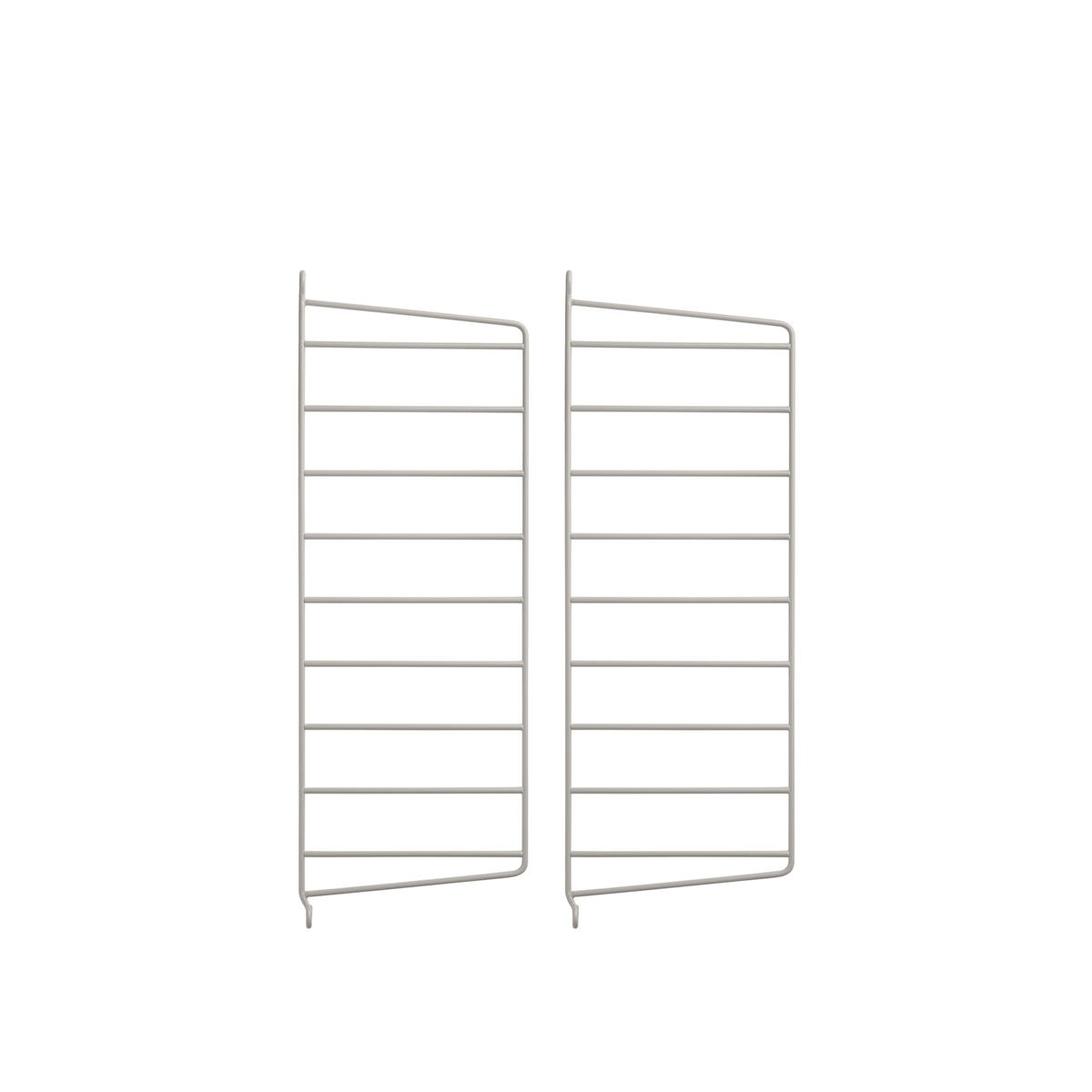 String - Väggavel 50 x 20 cm 2-pack beige - Hyllsystem - Beige - Metall