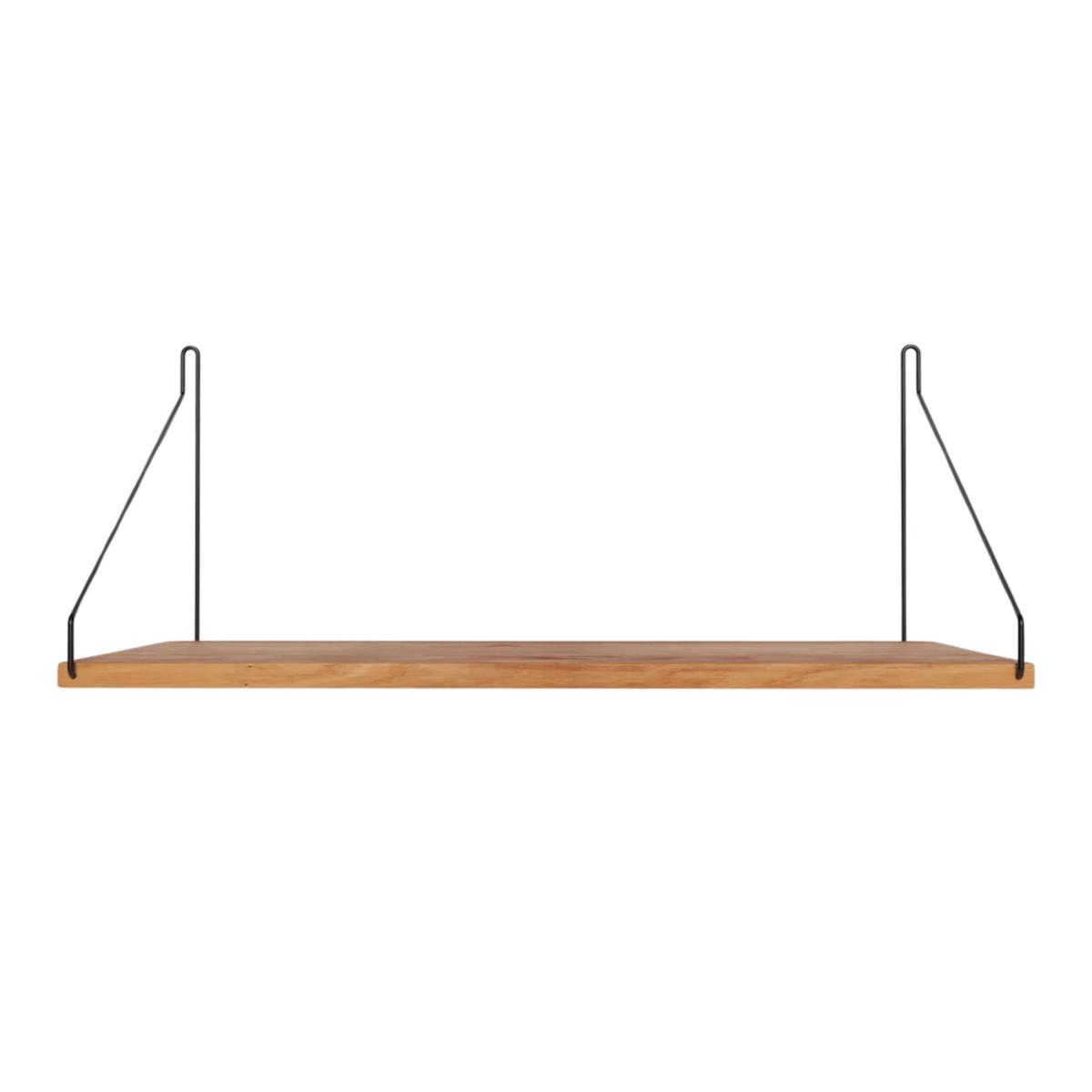 Frama - Single Shelf vägghylla Natural Oak / Black D27 W60 - Kim Richardt - Beige - Trä
