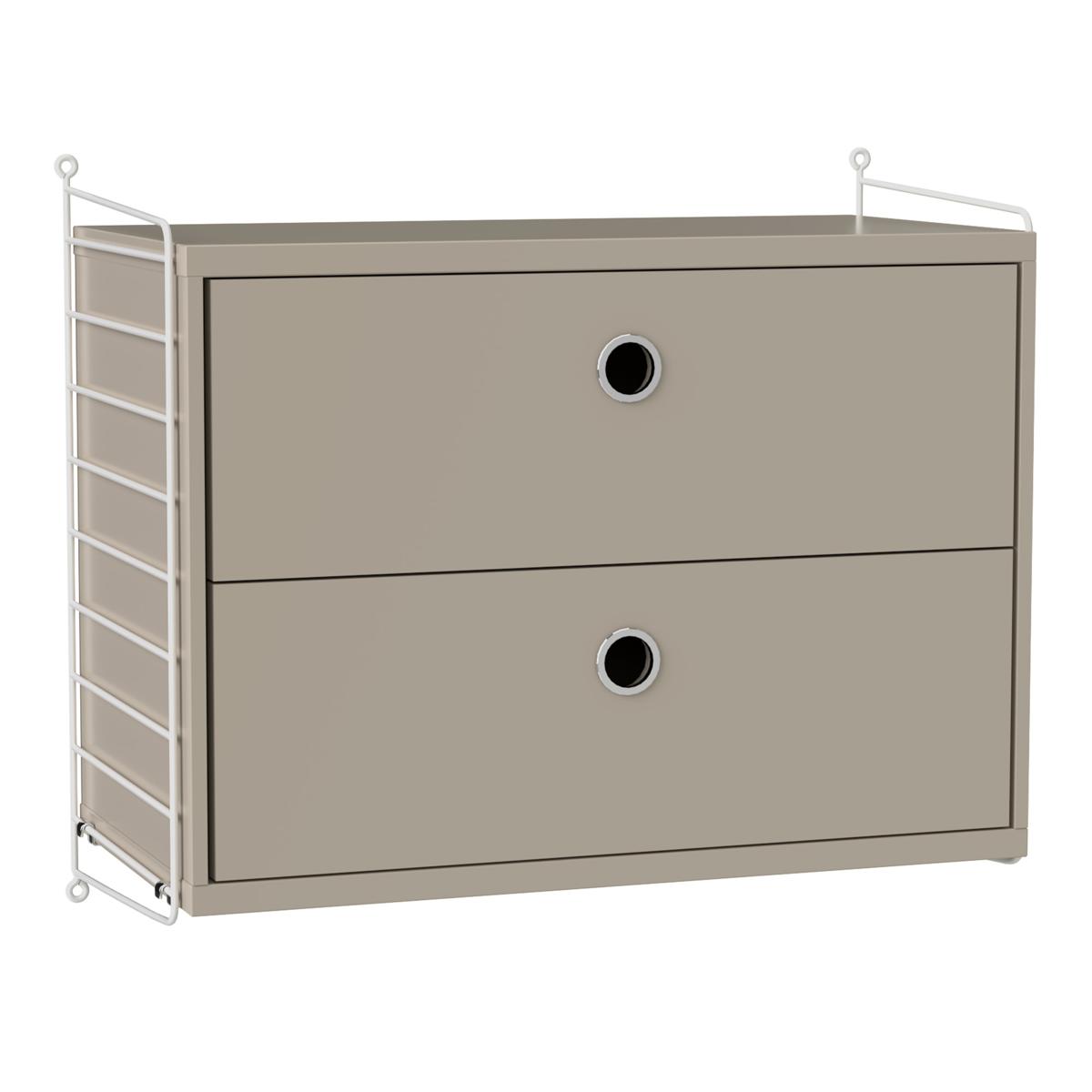 String - Sovrum Hyllsystem A Beige / Vit - Hyllor och hyllsystem - Beige