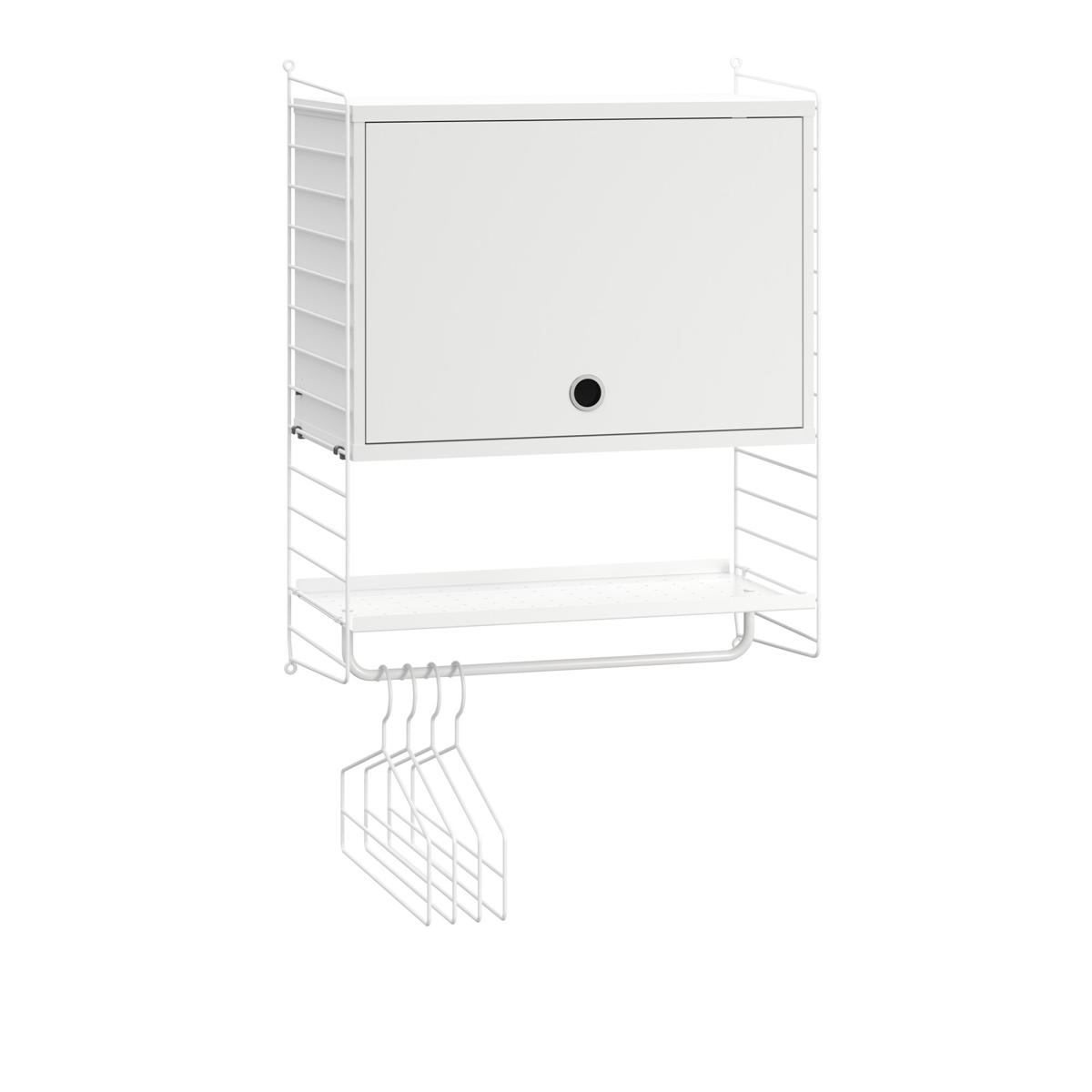 String - Hall hyllsystem V vit/vit - Vit