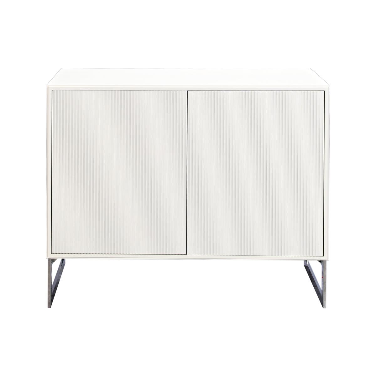 Englesson - Line Skänk 2 Dörrar 6710DB White / Chrome - Skänkar och sideboards - Metall