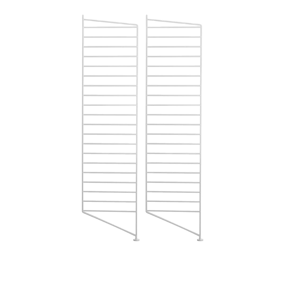 String - Golvgavel 115 x 30 cm 2-pack vit - Hyllsystem
