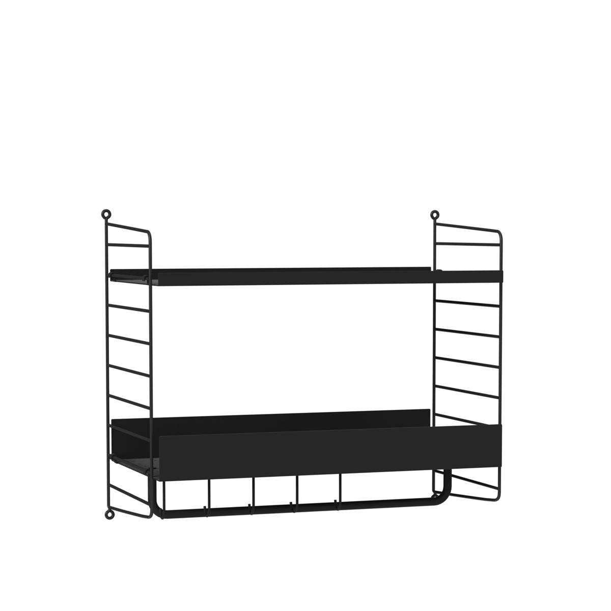 String - Hall Hyllsystem G Svart / Svart - Hyllor & Hyllsystem - Svart