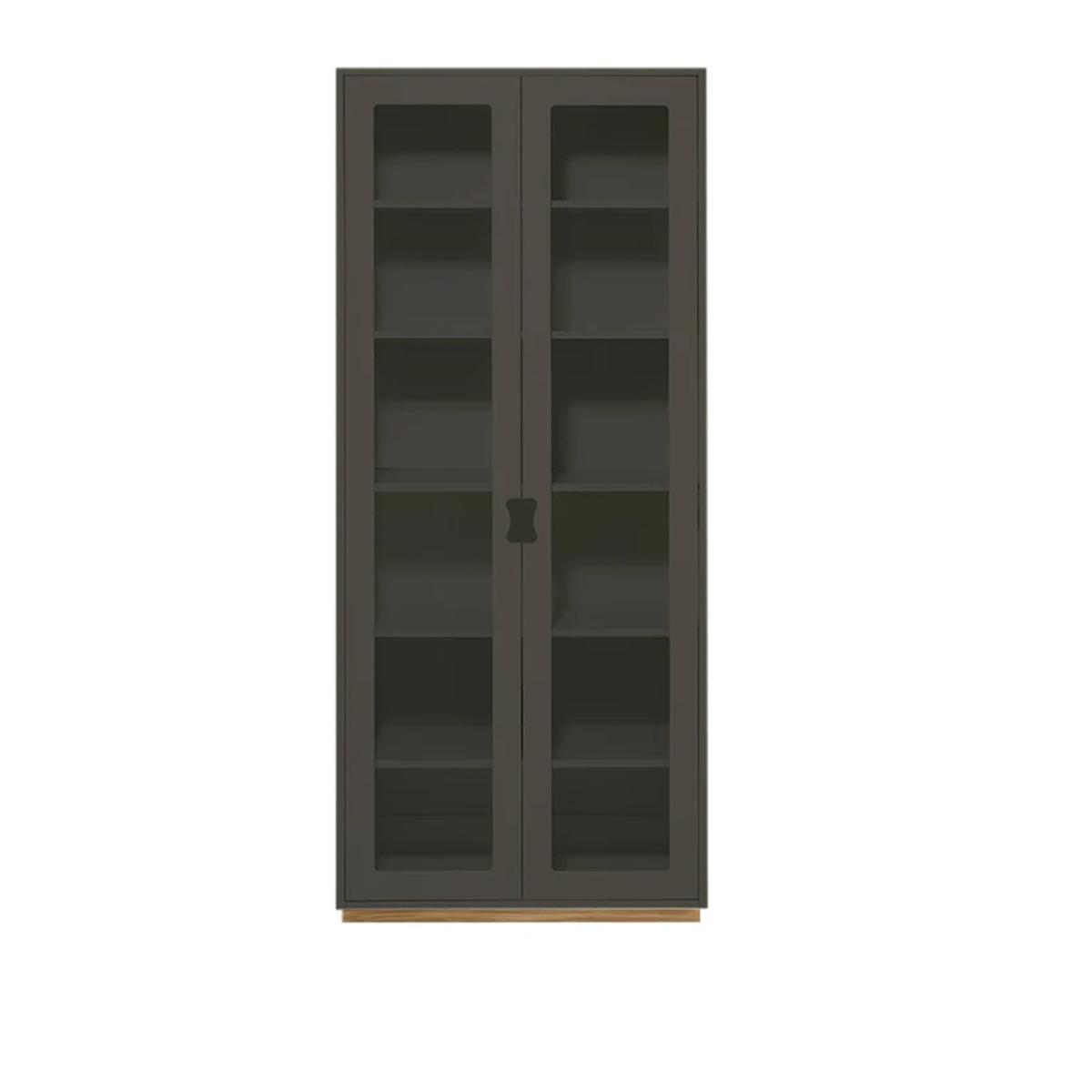 Asplund - Snow Cabinet F D42 Glass Doors - Taupe, Ek Sockel - Skåp och vitrinskåp -  Thomas Sandell & Jonas Bohlin - Grå - Trä