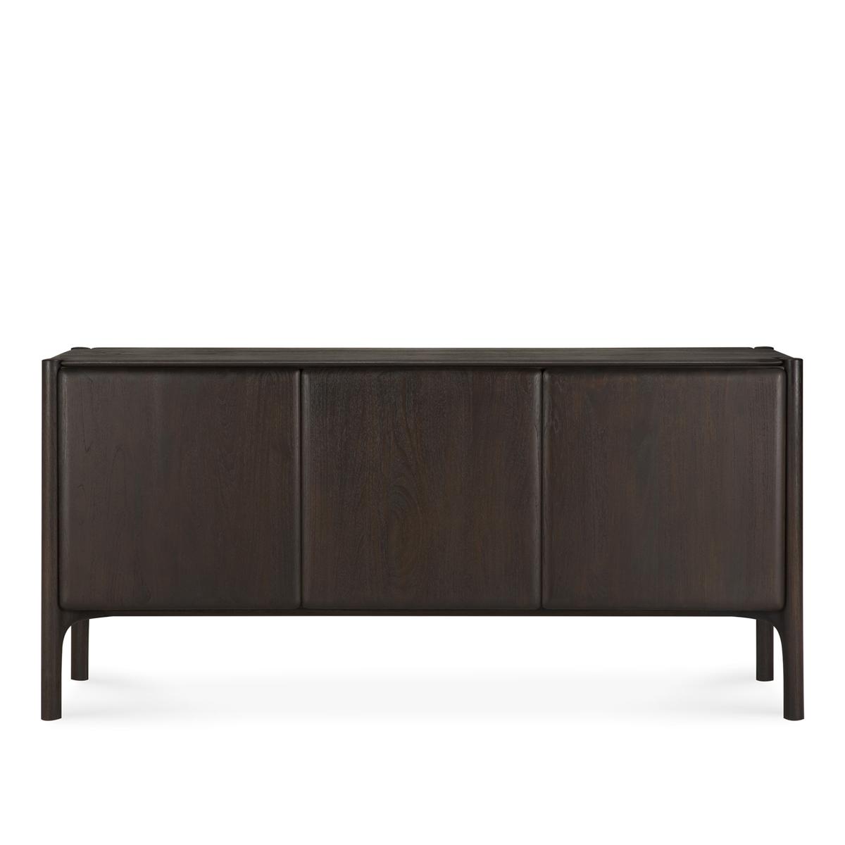 Ethnicraft - PI Sideboard - Varnished Teak - Dark Brown - 3 Doors 174/45/83 - Skänkar och sideboards - Alain Van Havre - Brun - Trä
