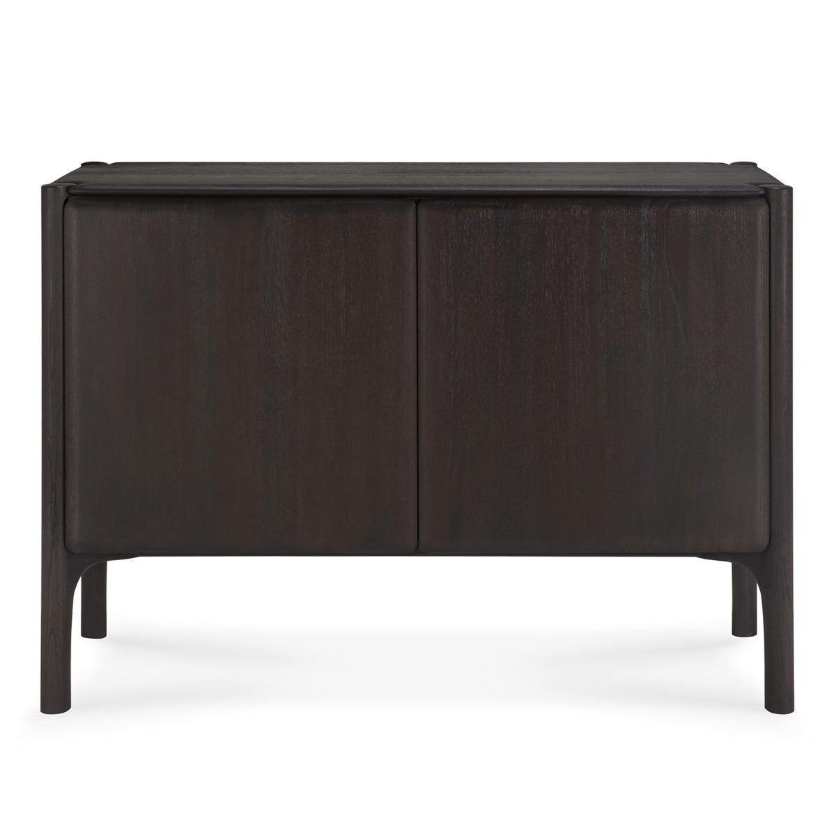 Ethnicraft - PI Sideboard - Varnished Teak - Dark Brown - 2 Doors 119/45/83 - Skänkar och sideboards - Alain Van Havre - Brun - Trä