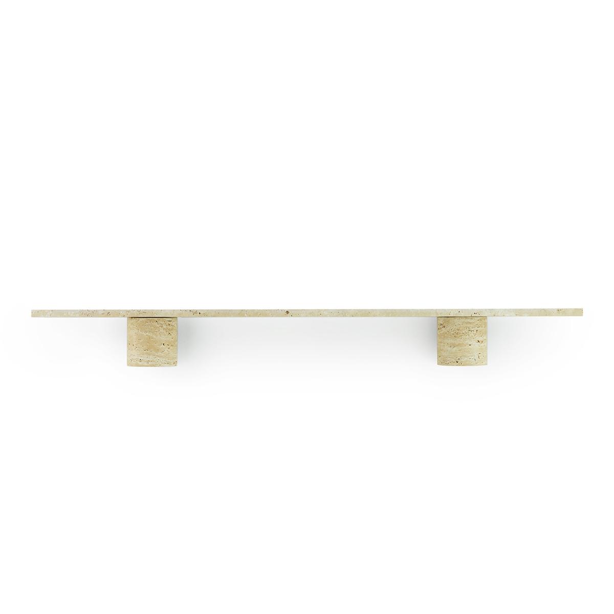Normann Copenhagen - Sten Shelf 120 cm Travertine - Hyllor - Simon Legald - Metall/Sten