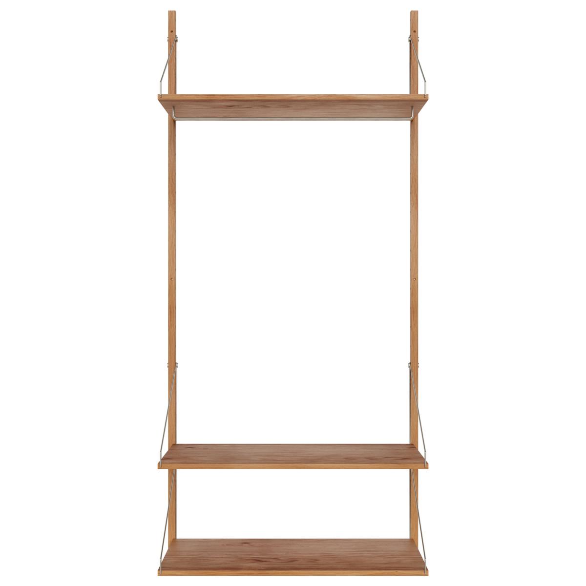 Frama - Shelf Library Hanger Section hyllsystem 185/80 natural oak - Hyllor & Hyllsystem - Kim Richardt - Brun - Trä