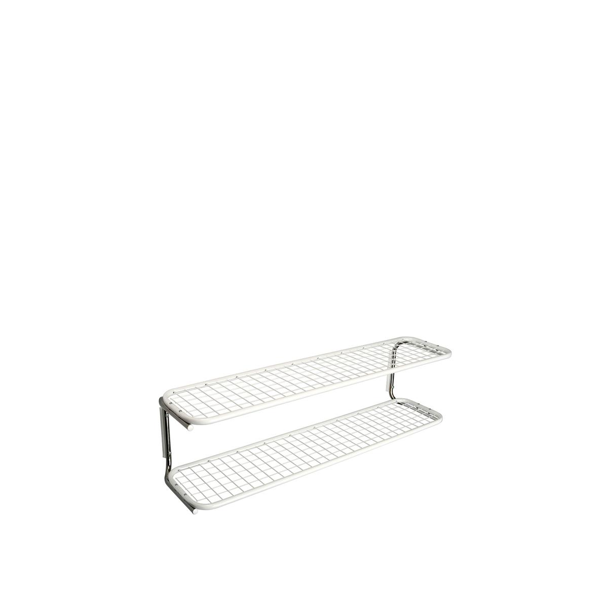 Essem Design - Classic 650S Skohylla Vit/Krom, 40 cm - Hatthyllor och skohyllor - Gunnar Bolin - Svart - Metall/Plast