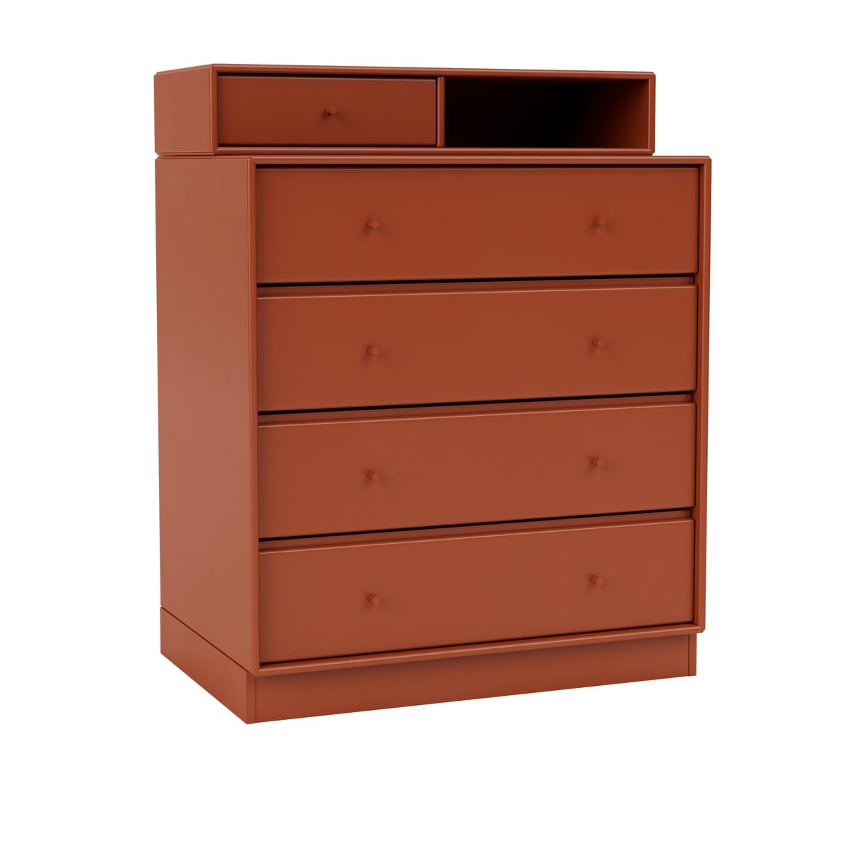 Montana - Keep Chest Of Drawers 162-Hokkaido 07 Plinth 7 cm - Byråer - Peter J. Lassen - Röd - Trä