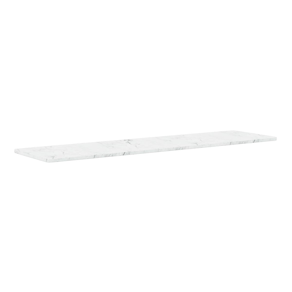 Montana - Panton Wire Extended toppskiva marmor, djup 18,8 cm - White - Hyllsystem - Verner Panton - Vit - Sten