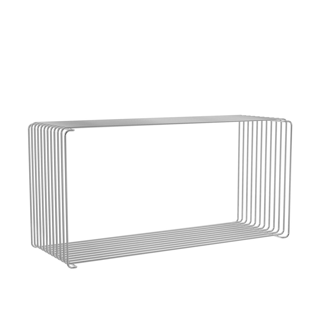 Montana - Panton Wire Extended hylla, djup 25,7 cm - Krom - Hyllsystem - Verner Panton - Silver - Metall