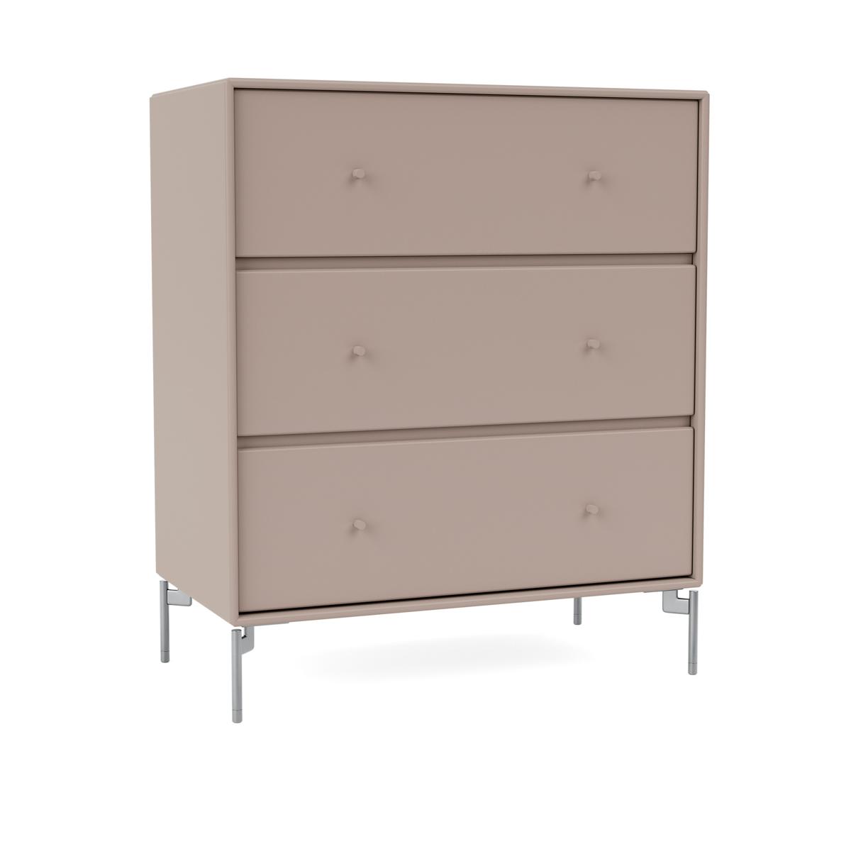 Montana - Carry Dresser - Mushroom / Matt Chrome Legs - Byråer - Peter J. Lassen - Beige - Trä