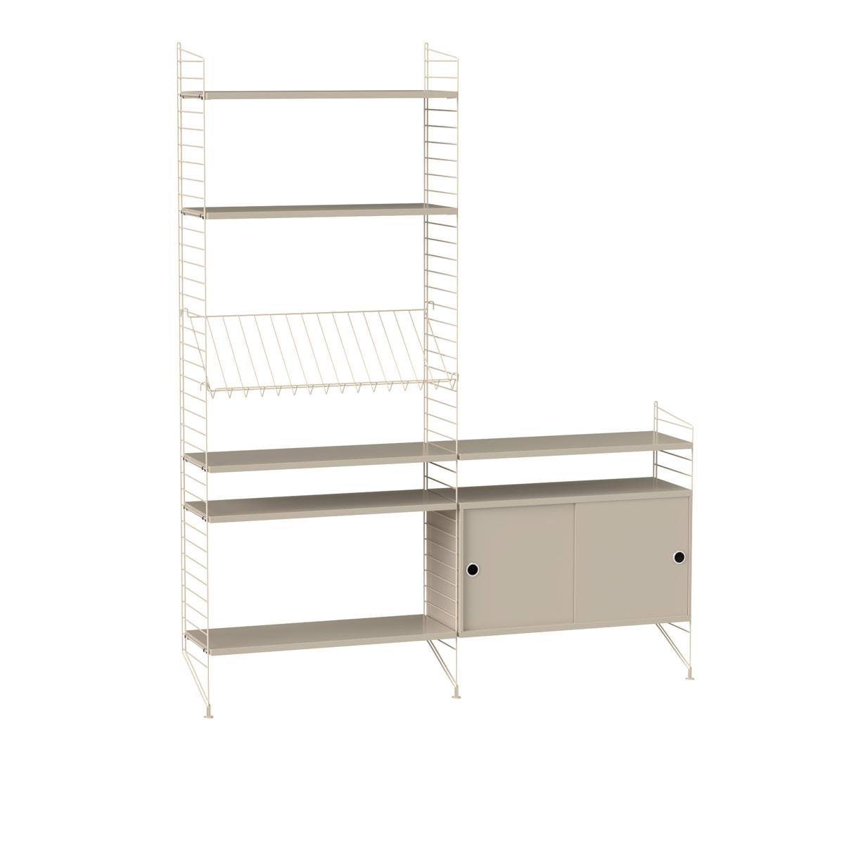 String - Vardagsrum Hyllsystem K Beige / Beige - Beige