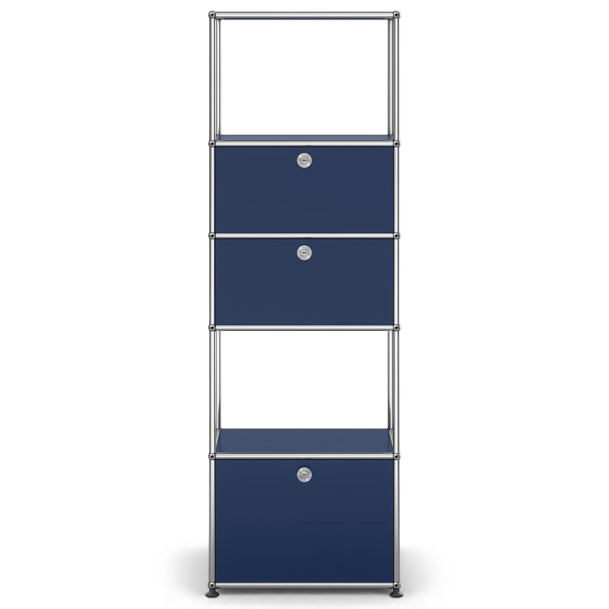 USM - USM Haller Shelf M52 Steel Blue - Skåp och vitrinskåp - Fritz Haller & Paul Schärer - Blå - Metall