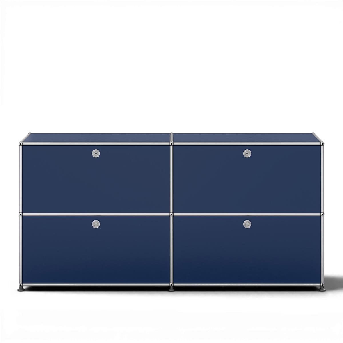 USM - USM Haller 109 Sideboard Steel Blue - Skänkar och sideboards - Fritz Haller & Paul Schärer - Blå - Metall