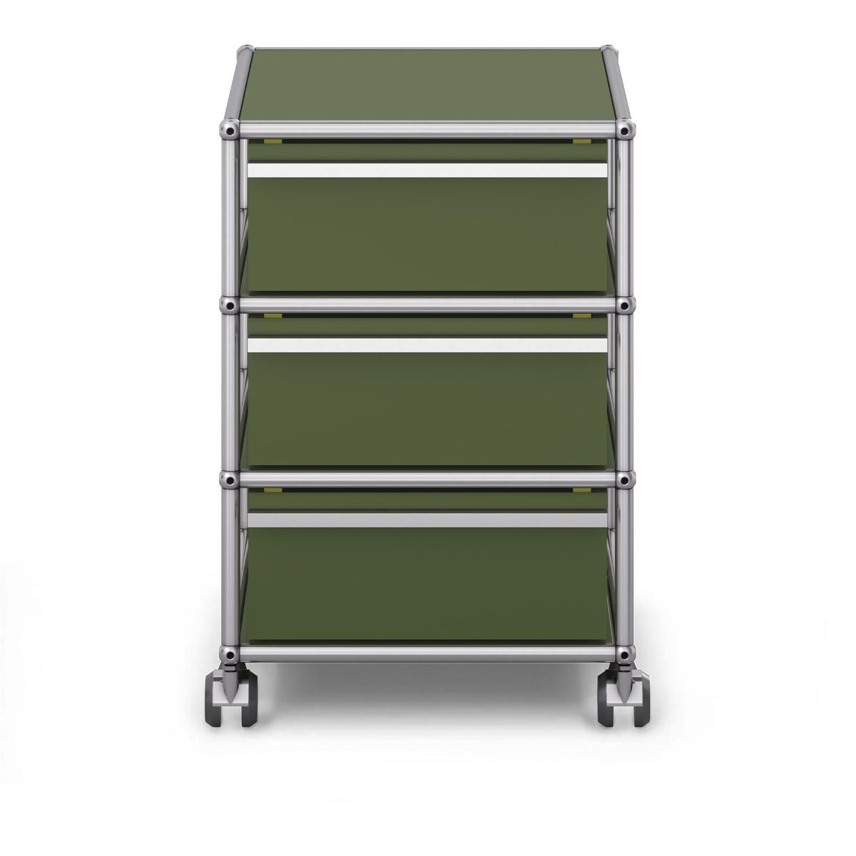 USM - USM Haller M26 Olive Green - Hurtsar - Fritz Haller & Paul Schärer - Grön - Metall