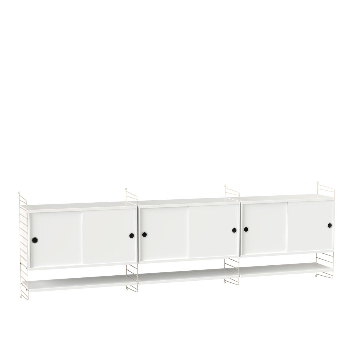 String - Vardagsrum Hyllsystem E Vit / Beige - Hyllor och hyllsystem - Vit