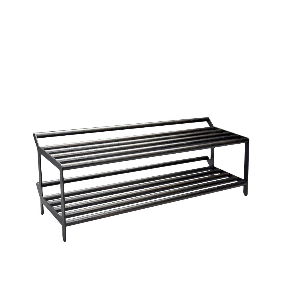 Essem Design - Tamburin skohylla Svartbetsad ek/svart 600 mm - Hatthyllor och skohyllor - Andreas Klippinge - Träfärgad,Svart - Metall/Trä