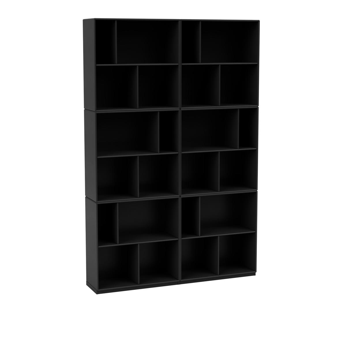 Montana - Read Spacious Bookshelf 05-Black 06 Plinth 3 cm - Hyllor - Peter J. Lassen - Svart - Trä