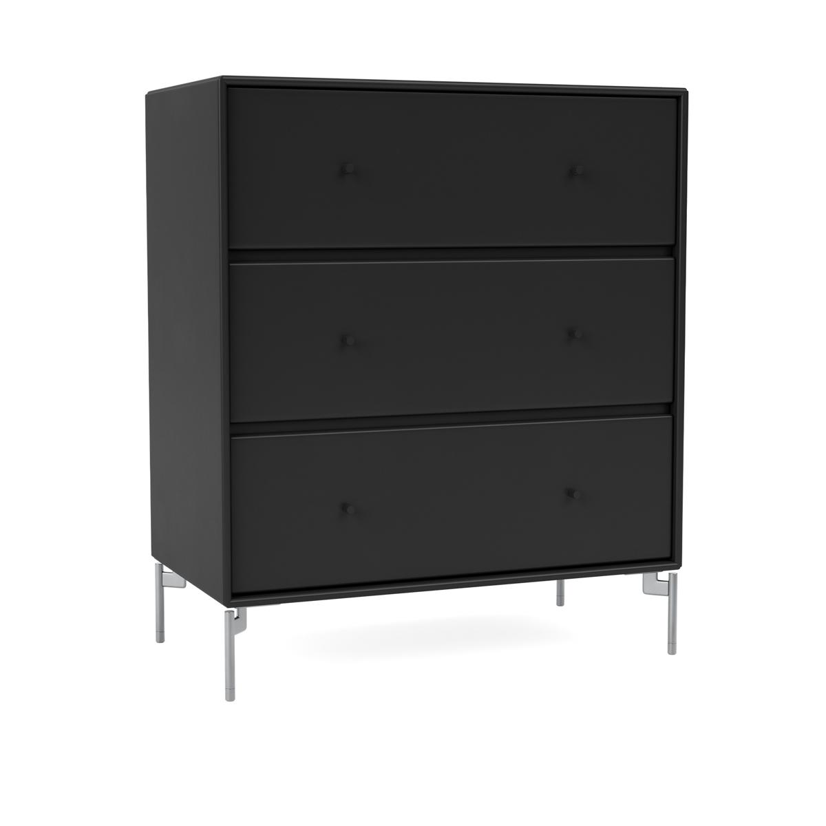 Montana - Carry Dresser 05-Black Matt Chrome - Byråer - Peter J. Lassen - Svart - Trä
