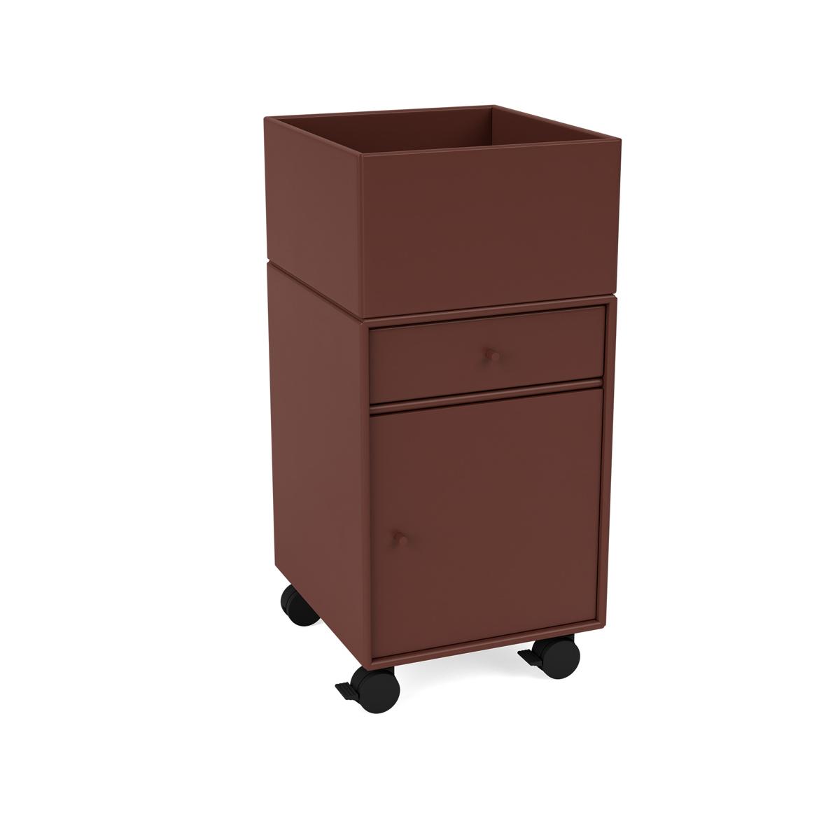 Montana - Runner Office Unit On Castors 155-Masala 05 Castors CR70 Black - Hurtsar - Peter J. Lassen - Brun - Trä