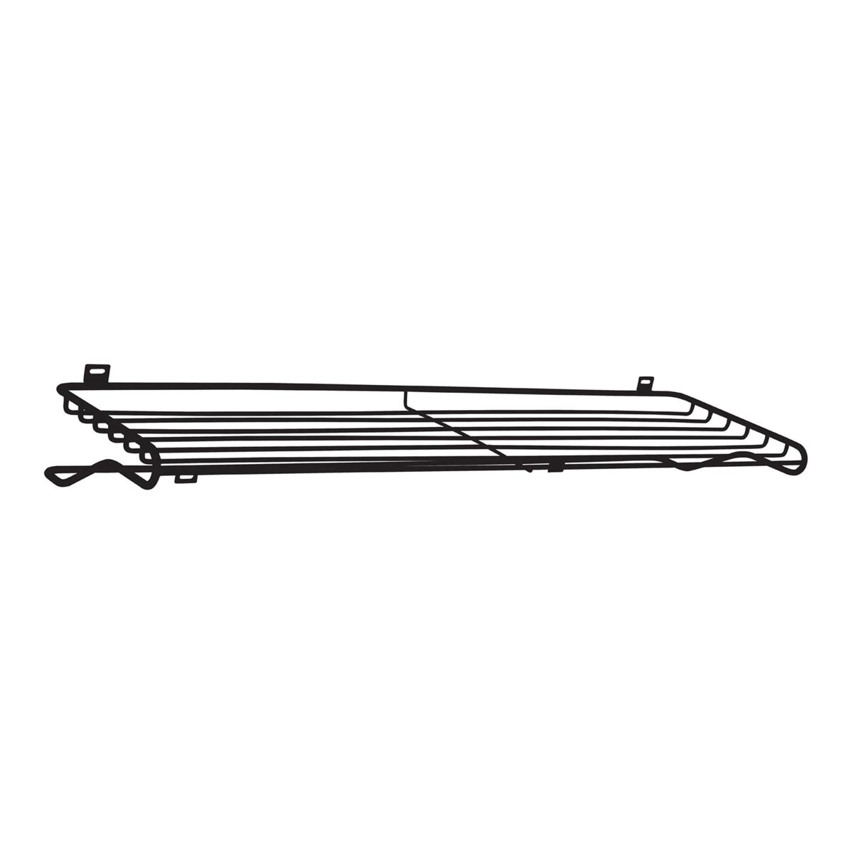 Maze Interior - Shoe Shelf Large, Black - Hatthyllor och skohyllor - Olof Kolte - Silver - Metall