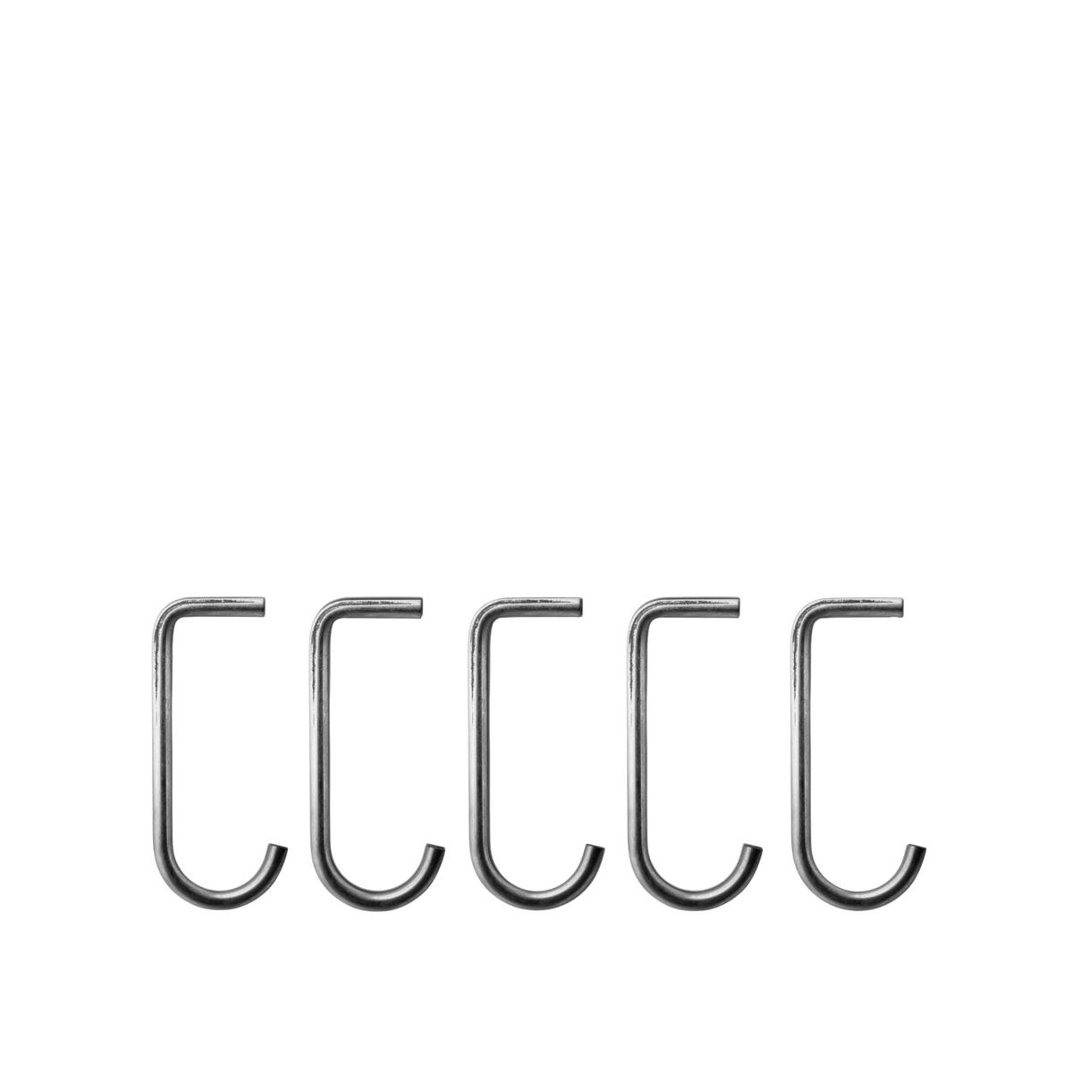 String - J-krok 5-pack rostfritt stål - Hyllor & Hyllsystem - Nils Strinning - Silver - Metall