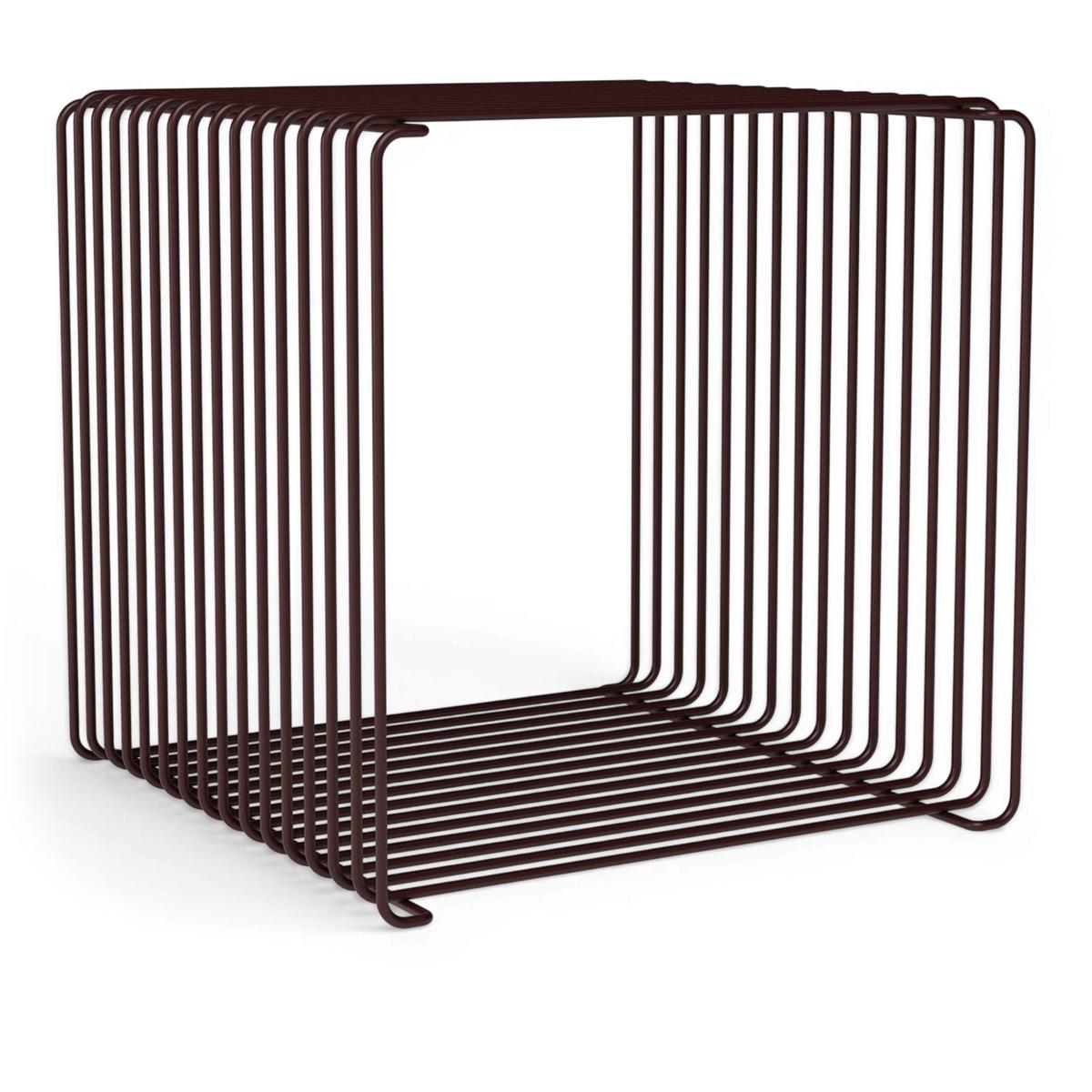 Montana - Panton Wire Single hylla 35 cm 07 black red - Hyllor & Hyllsystem - Verner Panton - Röd - Metall