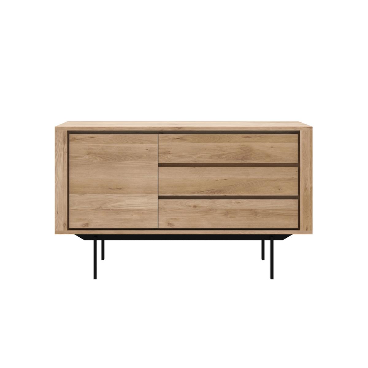 Ethnicraft - Shadow Sideboard Oak 1 Dörr/3 Lådor - Sideboards - Alain Van Havre - Träfärgad - Trä