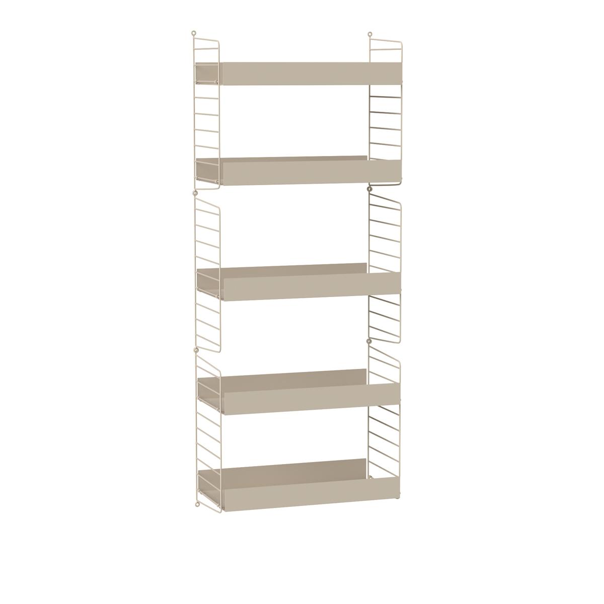 String - Vardagsrum hyllsystem B beige/beige - Hyllsystem - Beige