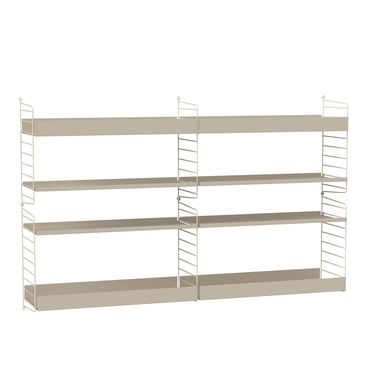 String - Vardagsrum Hyllsystem L Beige / Beige - Hyllor och hyllsystem - Beige