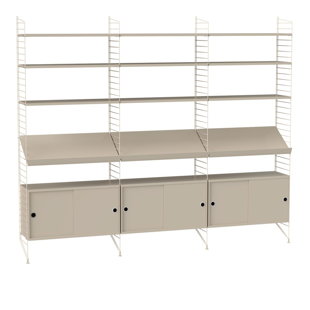 String - Vardagsrum Hyllsystem G Beige / Beige - Hyllor och hyllsystem - Beige