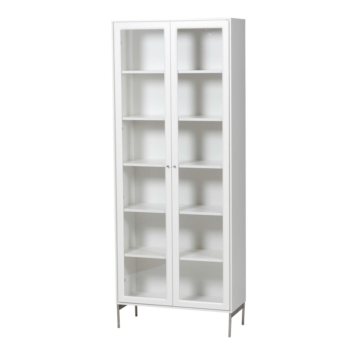 Mavis - Volt Vitrinskåp 190 cm - Skåp och vitrinskåp - Martina Elgemark - Vit - Glas/Metall