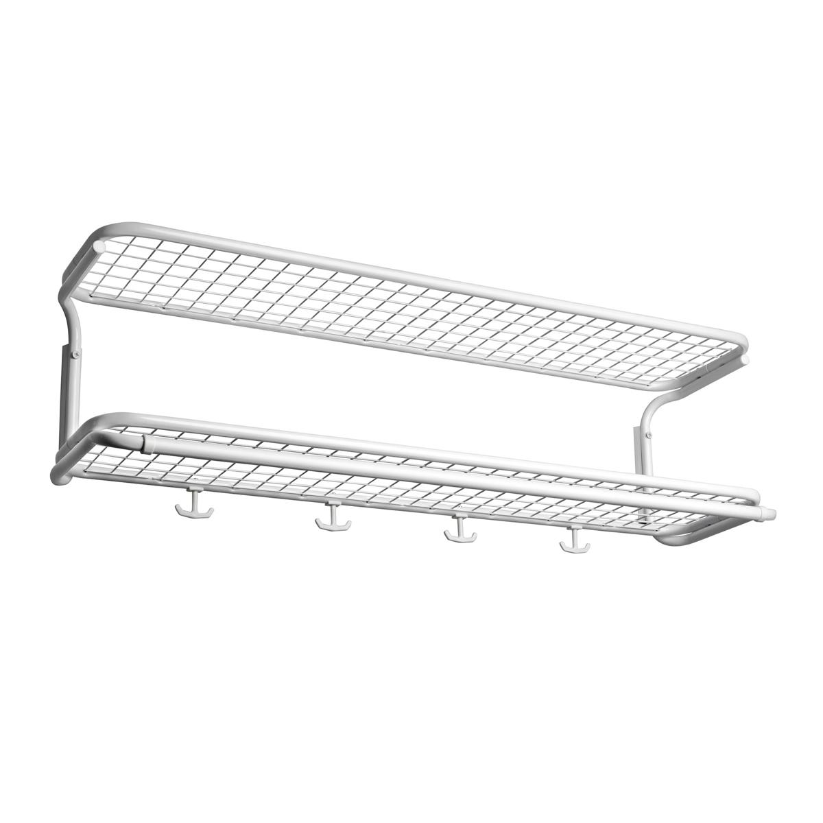Essem Design - Classic 650 Hatthylla Vit/Vit, 120 cm - Hatthyllor och skohyllor - Gunnar Bolin - Vit - Metall/Plast