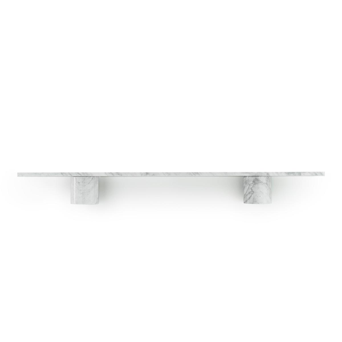 Normann Copenhagen - Sten Shelf 120 cm White Marble - Hyllor - Simon Legald - Vit - Metall/Sten