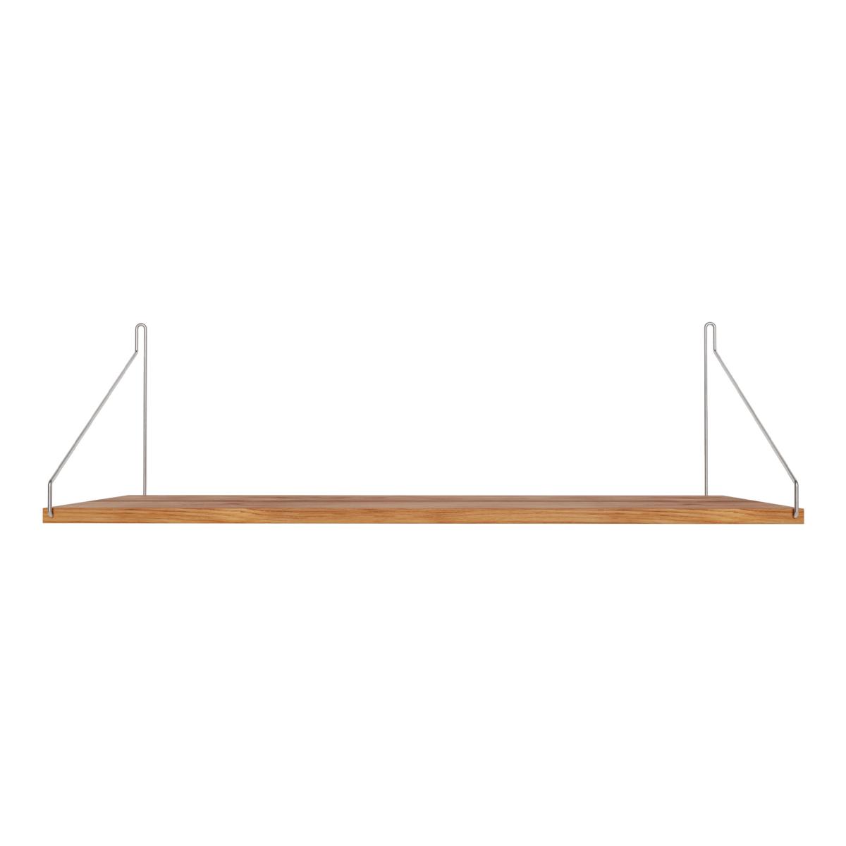 Frama - Single Shelf vägghylla Natural Oak / Stainless Steel D27 W80 - Kim Richardt - Beige - Trä