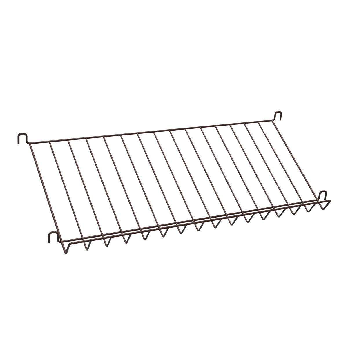 String - Tidskriftshylla tråd mörkbrun - Hyllsystem - Nils Strinning - Brun - Metall