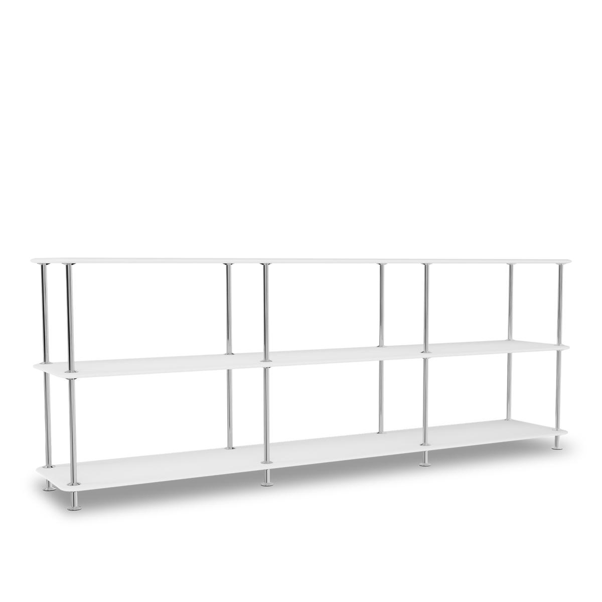 Montana - Montana Free 222000 214-Newwhitestructure 44C-Chrome - Hyllor & Hyllsystem - Jakob Wagner - Vit - Metall/Trä
