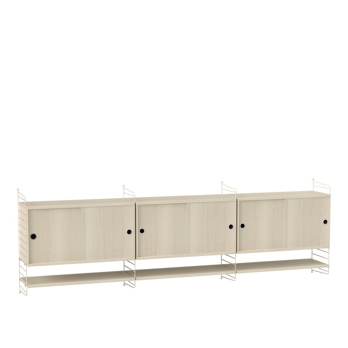 String - Vardagsrum Hyllsystem E Ask / Beige - Hyllor och hyllsystem - Träfärgad